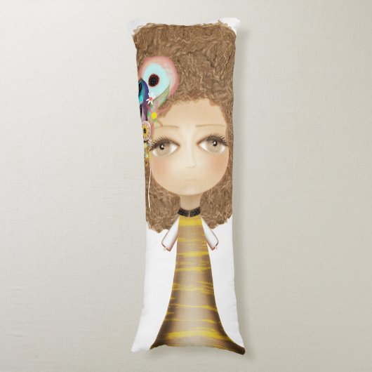 Honey Hair Honey ogen kunstpop Lichaamskussen (Voorkant Verticaal)