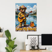 Honey Harmony-Beer Poster (Thuiskantoor)