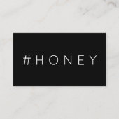 #HONEY hashtag loyaliteitspunkkaart Klantenkaartje (Voorkant)