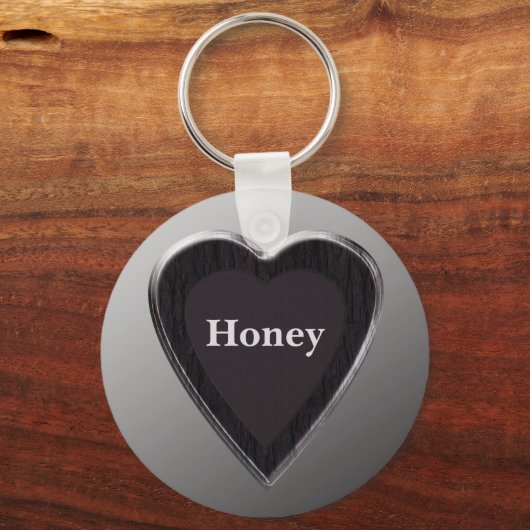 Honey Heart Keychain by 369MyName (Voorkant)
