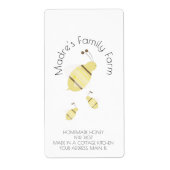 Honey Homemade Boerderij Business Etiket (Voorkant)