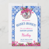 Honey Honey Dancing Queen Bachelorette Weekend Kaart (Voorkant)