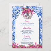 Honey Honey Dancing Queen Bachelorette Weekend Kaart (Achterkant)