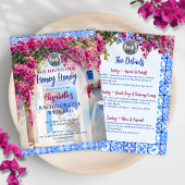 Honey Honey Floral Bachelorette Party Itinerary Kaart