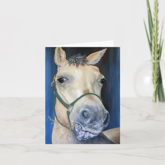 Honey Horse Folded Card Aankondiging (Voorkant)