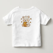 Honey Hug Beer Cute Dier Aangepaste Illustratie Kinder Shirts (Achterkant)