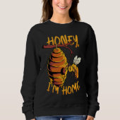 Honey I'm Home Bee Hive Honey Bee Apiarist Beekee Trui (Voorkant)