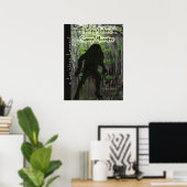 Honey Island Swamp Monster A Louisiana Legend Poster (Thuiskantoor)