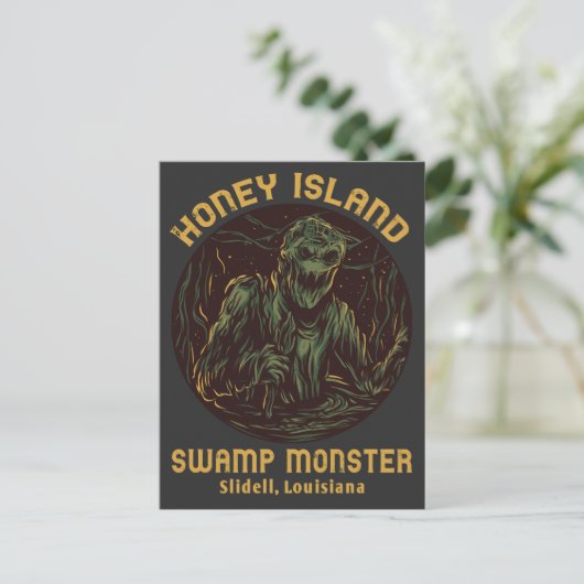 Honey Island Swamp Monster Cryptid Briefkaart (Staand voorkant)