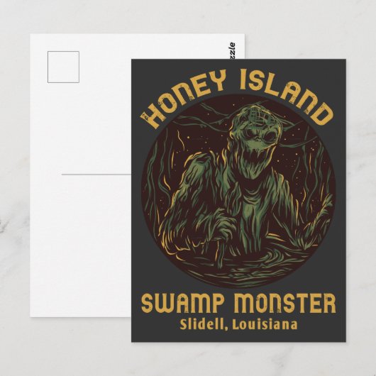 Honey Island Swamp Monster Cryptid Briefkaart (Voorkant / Achterkant)