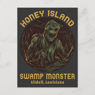 Honey Island Swamp Monster Cryptid Briefkaart