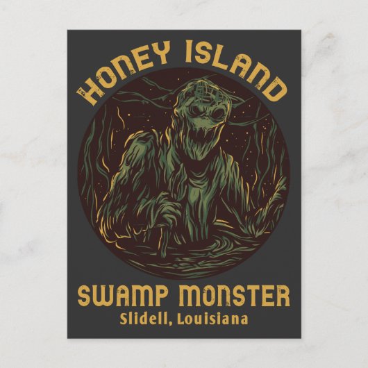 Honey Island Swamp Monster Cryptid Briefkaart (Voorkant)