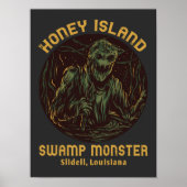 Honey Island Swamp Monster Cryptid Poster (Voorkant)