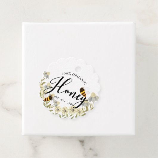 Honey Jar Apiary Bee Boerderij Daisy Bedankjes Labels (In situ)
