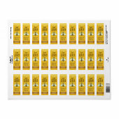 Honey Jar Bee Labels | Honingbijenhoningraat bijen (Full Sheet)