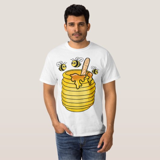 Honey Jar Beekeeping  T-shirt (Voorkant volledig)
