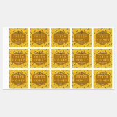 Honey Jar Bees en Honeycomb Apiary Boerderij Busin Labels (Vel)