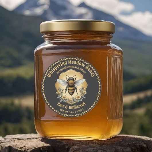 Honey Jar Custom Label