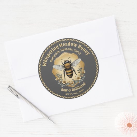 Honey Jar Custom Label (Envelop)