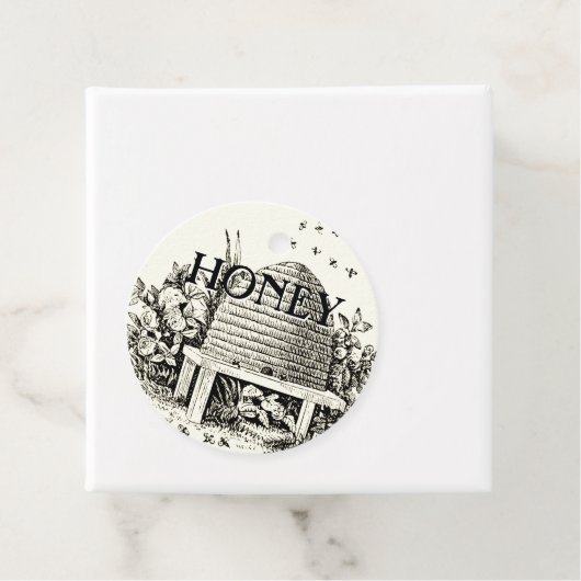 Honey Jar Descriptive Skep Label (In situ)