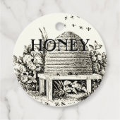 Honey Jar Descriptive Skep Label (Voorkant)