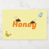 Honey Jar Food Label Set Voedselcontainer Etiket (Enkel label)