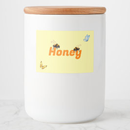 Honey Jar Food Label Set Voedselcontainer Etiket