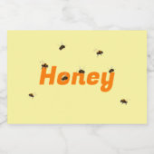 Honey Jar Food Label Set Voedselcontainer Etiket (Enkel label)