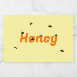 Honey Jar Food Label Set Voedselcontainer Etiket