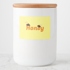 Honey Jar Food Label Set Voedselcontainer Etiket