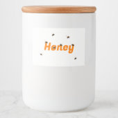 Honey Jar Food Label Set Voedselcontainer Etiket (Voorkant)
