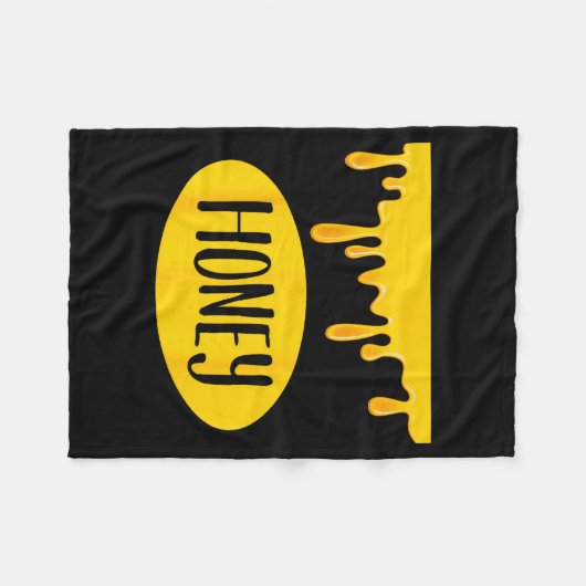 Honey Jar Funny Lazy Matching Costume Honeyt  Fleece Deken (Voorkant (Horizontaal))