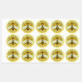 Honey Jar Honeybee Honeycomb Bee Apiary Business Labels (Vel)