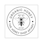 Honey Jar | Honeybee Honeycomb Bee Apiary Rubberstempel (Afrduk)