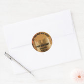 Honey Jar Honeybee Honeycomb Gold Drips Vip Ronde Sticker (Envelop)