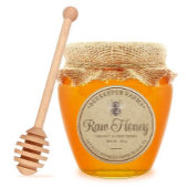  Honey Jar Label Bee Apiary Ronde Sticker