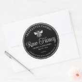 Honey Jar Label Bee Apiary Ronde Sticker (Envelop)