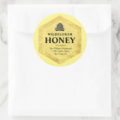 Honey Jar Label | Hive | Naam begunstigde (Tas)