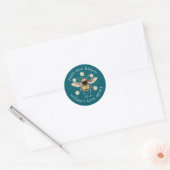 Honey Jar Label Honey Bee Apiary Laurel Green (Envelop)