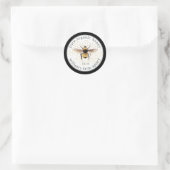 Honey Jar Label Honeybee Apiary Honeycomb Gold (Tas)