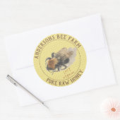 Honey Jar Label |  honingbij en honingraat (Envelop)