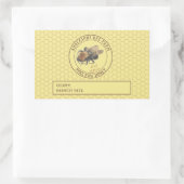 Honey Jar Label | honingbij en honingraat (Tas)