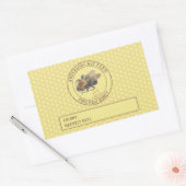 Honey Jar Label | honingbij en honingraat (Envelop)