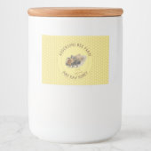 Honey Jar Label | honingbij en honingraat Voedselcontainer Etiket (Voorkant)