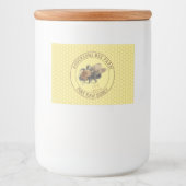 Honey Jar Label | honingbij en honingraat Voedselcontainer Etiket (Voorkant)
