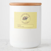 Honey Jar Label | Honingbijen en Honingraat Voedselcontainer Etiket (Voorkant)