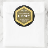 Honey Jar Label | Naam honingbijen en bijennaam (Tas)