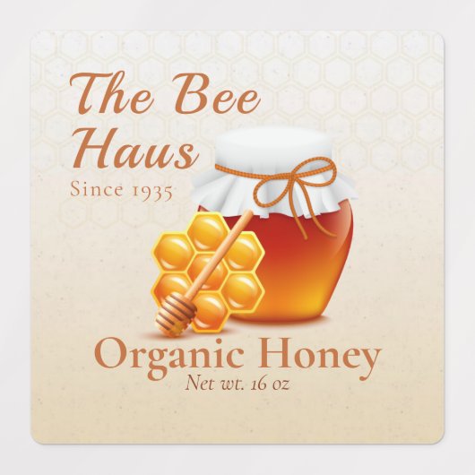 Honey Jar Labels (Design 2)