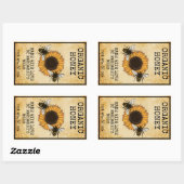 Honey Jar Labels Honeybee Honeycomb Bee Apiary (Vel)