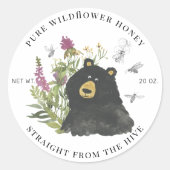 Honey Jar Labels | Honeybee Honeycomb Bee Apiary (Voorkant)